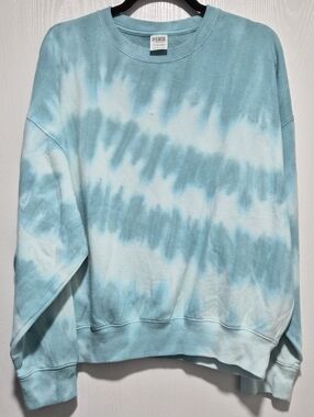 Nwt PINK Victoria's Secret Tie-Dye Pullover Crewneck Sweatshirt Size Small